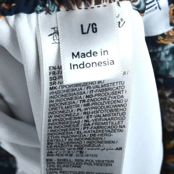 Penguin Mens Sea Urchins Lined Swimming Trunks Sz L Swimwear Volley Shorts Beach - Picture 11 of 11